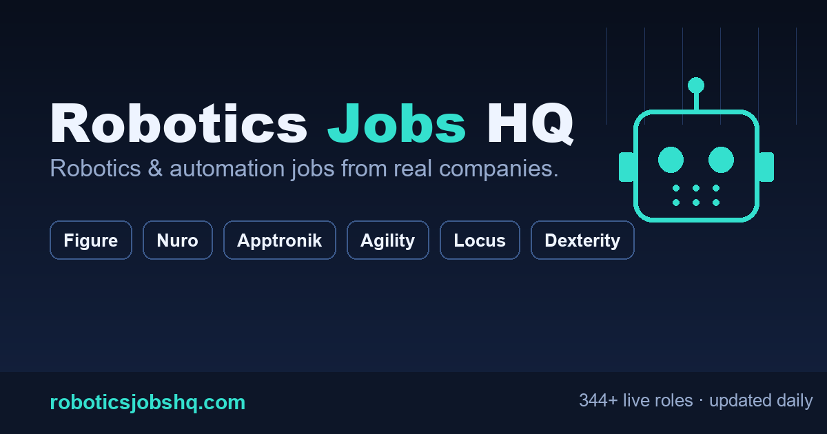 Service Engineer Website Robotics Jobs HQ — Robotics, Automation & Autonomy Jobs